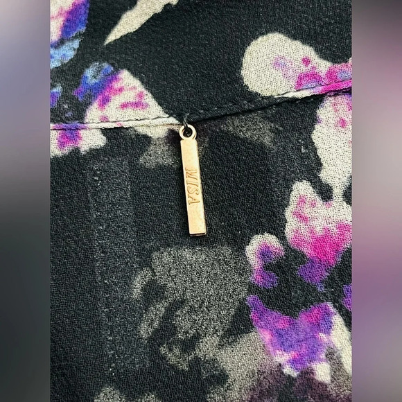 MISA Los Angeles Lillie Neck Tie Top Size Small NWOT $246 - Picture 11 of 16